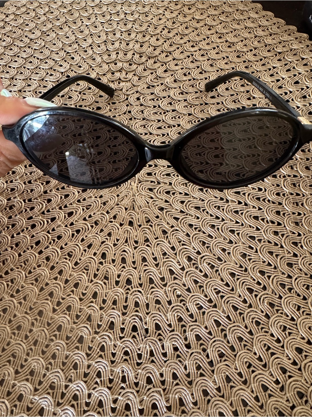 Classic Black Oval Women's Sunglasses